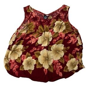 Vintage 90s Hawaiian Cropped Tank Size medium